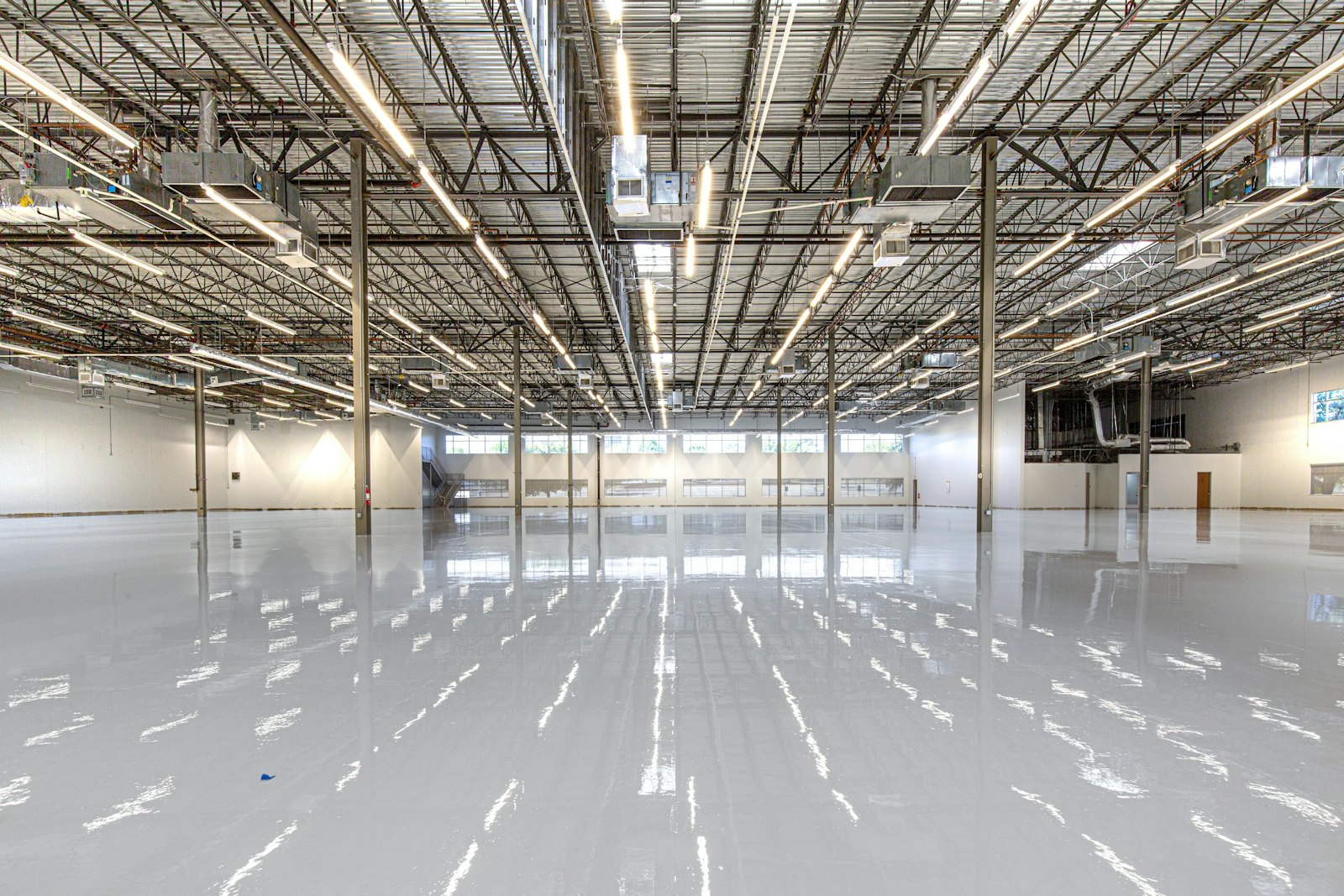 Polished commercial floor